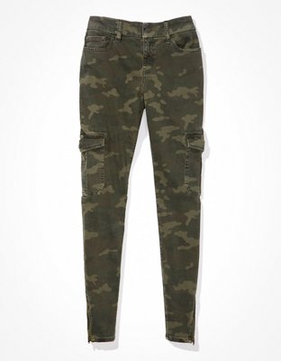 AE Ne(x)t Level Low-Rise Cargo Camo Jegging