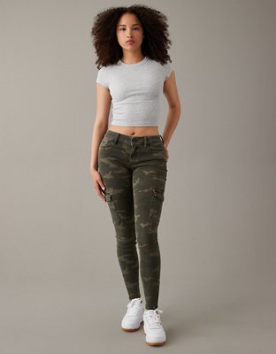 AE Ne(x)t Level Low-Rise Cargo Camo Jegging