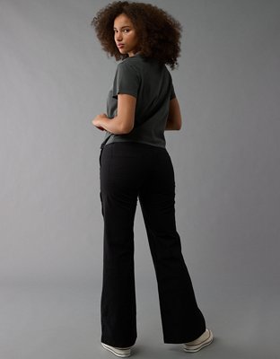 AE Snappy Stretch Curvy Low-Rise Baggy Flare Pant