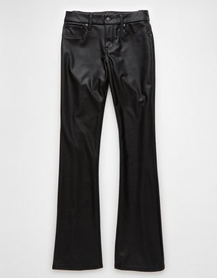 AE Stretch Curvy Vegan Leather Classic Bootcut Pant