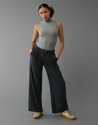 Женские брюки American Eagle AE Stretch Curvy High-Waisted Wide-Leg Trouser — фото 5