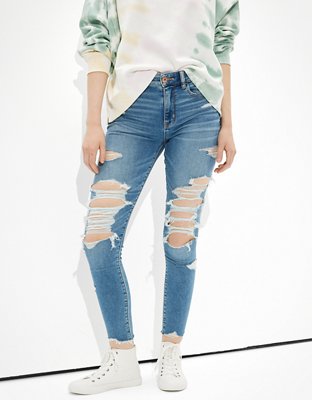 AE Ne(x)t Level Ripped High-Waisted Jegging Crop