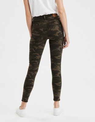 camo jeans women's american eagle