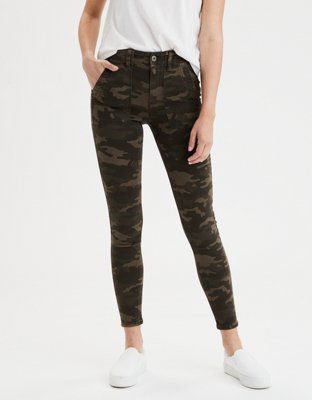 american eagle camo skinny jeans