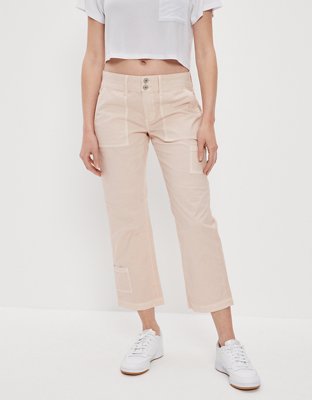 Women's Beige Cropped & Capri Pants