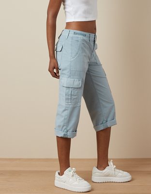 AE Snappy Stretch Low-Rise Crop Cargo Pant