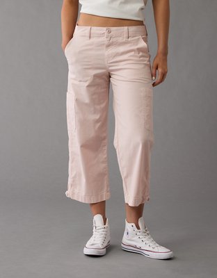 AE Stretch Low-Rise Straight Crop Pant