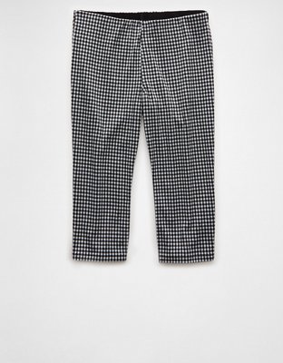 AE Stretch Low-Rise Gingham Capri Pant
