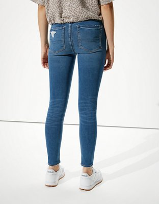 Женские джинсы American Eagle AE Ripped High-Waisted Jegging — фото 2