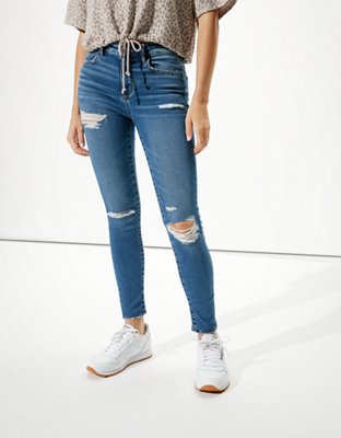 american eagle high waisted jeans