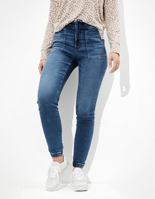 American eagle cheap denim joggers