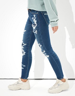 Женские джинсы American Eagle AE Ne(x)t Level Patched High-Waisted Jegging — фото 5