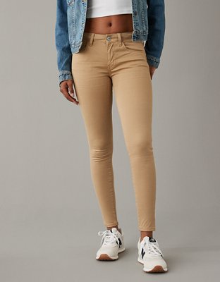 Khaki pants y pants de uniforme para mujer