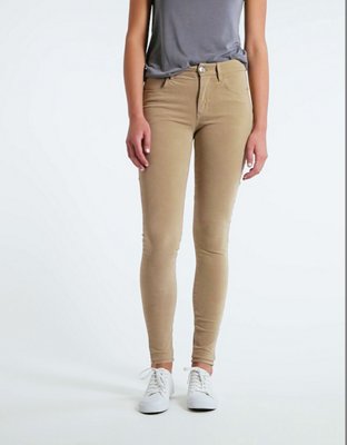 khaki jeans women's american eagle