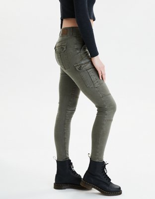 Женские джинсы American Eagle AE Super High-Waisted Cargo Jegging — фото 4