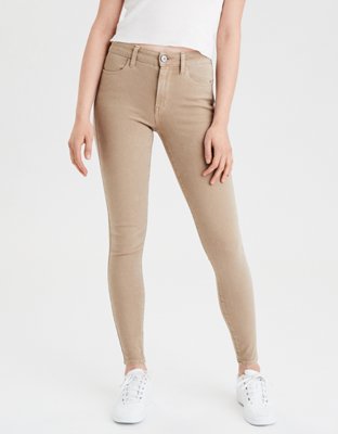 AE Jegging  American eagle jeggings, Khaki jeggings, Vintage trousers