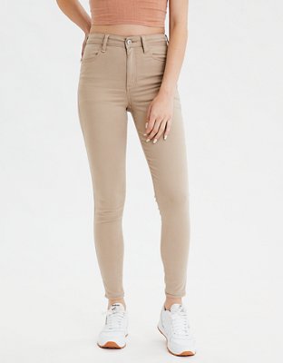 khaki jegging shorts