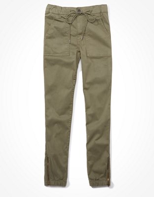 womens white high waisted trousers