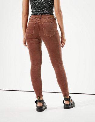 Женские джинсы American Eagle AE High-Waisted Corduroy Jegging — фото 2