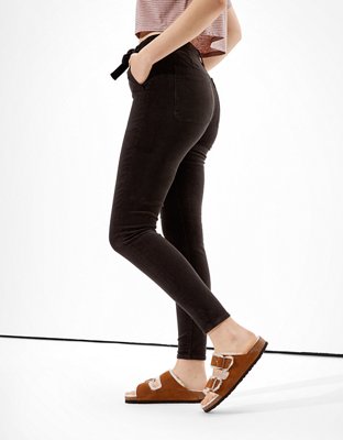 Женские джинсы American Eagle AE Super High-Waisted Corduroy Jegging — фото 4