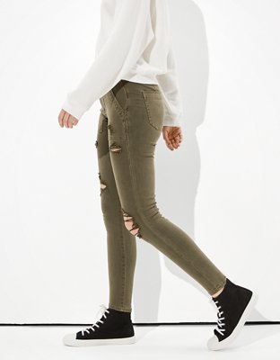 Женские джинсы American Eagle AE Ripped Jegging — фото 4