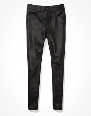 Женские джинсы American Eagle AE High-Waisted Vegan Leather Jegging — фото 3