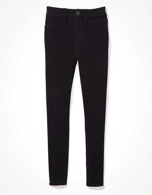 black stretch skinny jeans womens