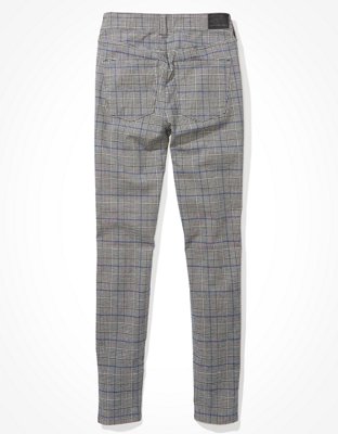 AE High-Waisted Plaid Jegging