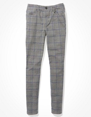 AE High-Waisted Plaid Jegging