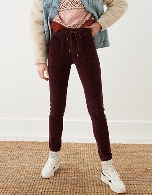 Женские джинсы American Eagle AE Corduroy High-Waisted Jegging Jogger — фото 5