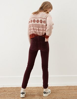Женские джинсы American Eagle AE Corduroy High-Waisted Jegging Jogger — фото 2
