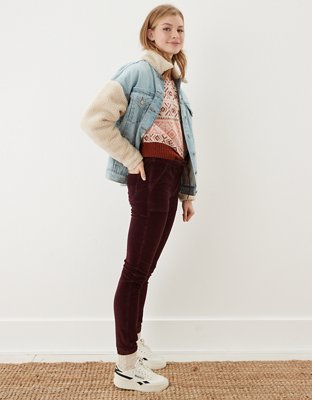 Женские джинсы American Eagle AE Corduroy High-Waisted Jegging Jogger — фото 4