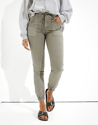ae high waisted denim jogger