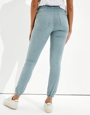 ae high waisted denim jogger