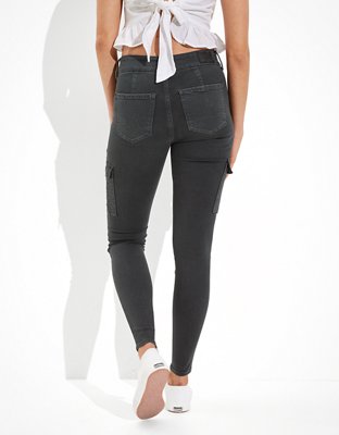 Женские джинсы American Eagle AE Next Level Low-Rise Cargo Jegging — фото 2