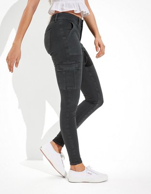 Женские джинсы American Eagle AE Next Level Low-Rise Cargo Jegging — фото 4