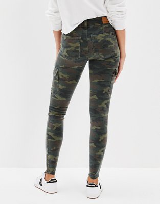 AE Ne(x)t Level Low-Rise Cargo Camo Jegging