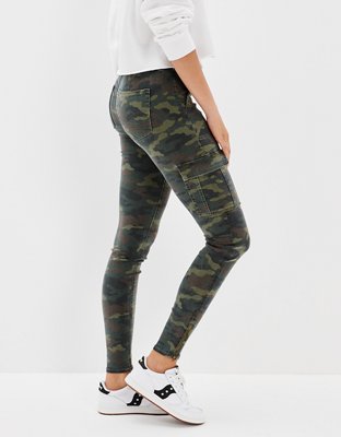 Женские джинсы American Eagle AE Ne(x)t Level Low-Rise Cargo Camo Jegging — фото 4