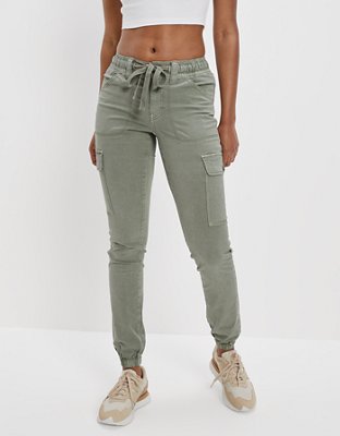 AE Stretch High-Waisted Cargo Jegging Jogger