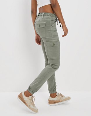 AE Stretch High-Waisted Cargo Jegging Jogger