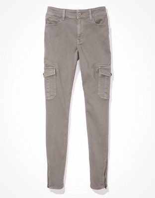 Time and Tru Coated Jegging Women's High Rise Stretch Pants in Grey NWT