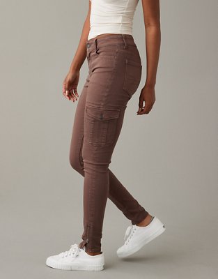 Женские джинсы American Eagle AE Next Level High-Waisted Cargo Jegging — фото 4