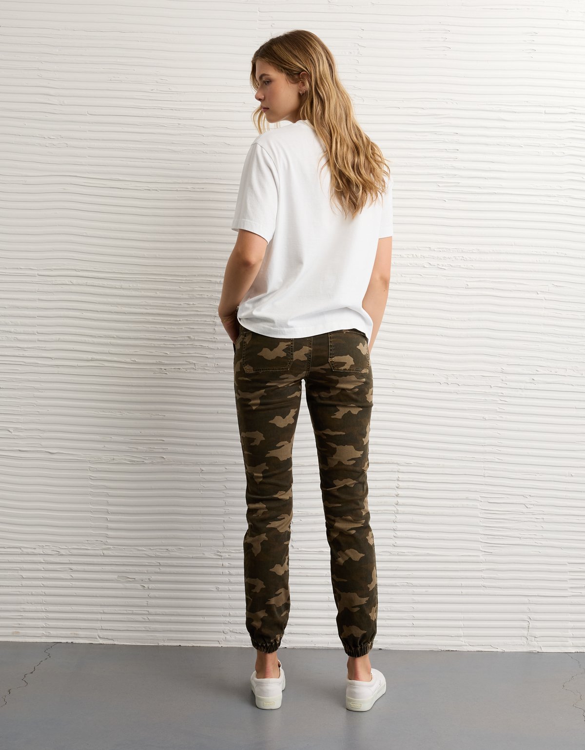 AE Camo Stretch High-Waisted Jegging Jogger - image 2