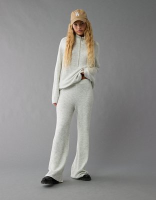 AE High-Waisted Wide-Leg Sweater Pant