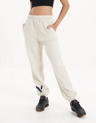 Hollister boyfriend sweatpants with embroidered logo