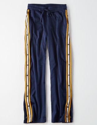 womens snap track pants