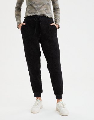 sherpa fleece joggers