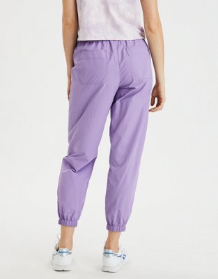 Женские брюки American Eagle AE High-Waisted Nylon Windbreaker Pant — фото 2