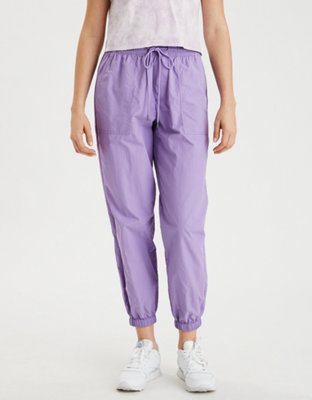 AE High-Waisted Nylon Windbreaker Pant