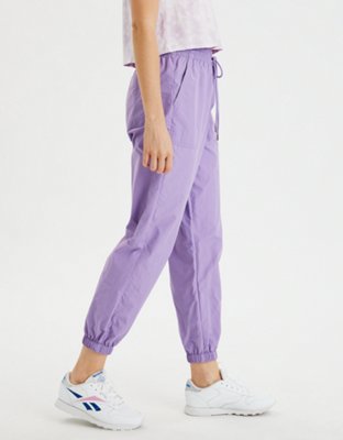 Женские брюки American Eagle AE High-Waisted Nylon Windbreaker Pant — фото 4